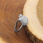 حلقه نقره دخترانه طرح برکه - Image 3