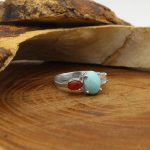 انگشتر چند سنگ نقره زنانه طرح سپیده - Image 2