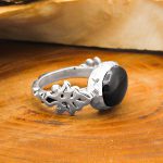 انگشتر عقیق یمنی نقره دست ساز طرح فرات + حرز امام جواد (ع) - Image 2