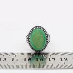 انگشتر عقیق سبز نقره مردانه طرح سردار دلها + حرز امام جواد (ع) + آیت الکرسی - Image 5
