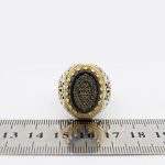 انگشتر عقیق مشکی نقره مردانه طرح نوید + حرز امام جواد (ع) + آیت الکرسی - Image 5