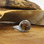 انگشتر الکساندریت الماس تراش نقره زنانه و مردانه طرح تهمینه - Image 2