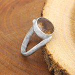 انگشتر الکساندریت الماس تراش نقره زنانه و مردانه طرح تهمینه - Image 3