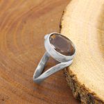 انگشتر الکساندریت الماس تراش نقره زنانه و مردانه طرح شانیا - Image 3