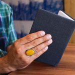 انگشتر شرف الشمس نقره مردانه طرح یا علی - Image 4