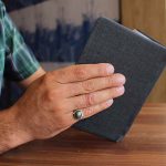 انگشتر یشم یمنی نقره مردانه طرح رفاه - Image 4