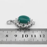 گردنبند یشم نقره زنانه طرح نیلوفر - Image 4