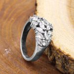 حلقه تک نگین نقره زنانه طرح رامانا - Image 3