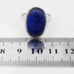 انگشتر لاجورد نقره مردانه طرح حسام - Image 4