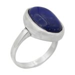 انگشتر لاجورد نقره مردانه طرح حسام