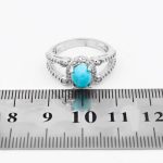 انگشتر فیروزه نیشابوری نقره زنانه طرح هلن - Image 4