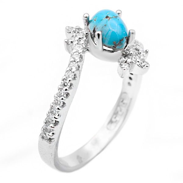 ۲-۱-۳۸۴turquoise-nika-woman-ring (1) انگشتر فیروزه زنانه نقره
