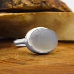 انگشتر عقیق کبود نقره مردانه طرح نماز - Image 2