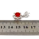 گردنبند عقیق سرخ یمنی نقره زنانه طرح مهنا - Image 4