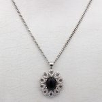 گردنبند عقیق مشکی نقره زنانه طرح ساتا - Image 3