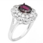 انگشتر گارنت نقره زنانه طرح آرامش