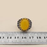 انگشتر شرف الشمس نقره مردانه طرح حبیب - Image 5