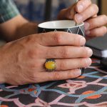 انگشتر شرف الشمس نقره مردانه طرح حبیب - Image 3