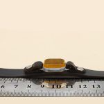 دستبند شرف الشمس نقره چرم سرمه ای بلند کلاسیک طرح آیت الکرسی + حرز امام جواد (ع) + حکاکی - Image 2