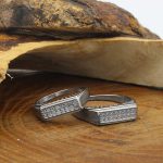 ست حلقه نقره زنانه و مردانه طرح پارسیس - Image 2