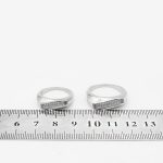 ست حلقه نقره زنانه و مردانه طرح میهن - Image 4