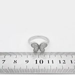 حلقه تک نگین نقره زنانه طرح لنا - Image 4