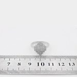 حلقه تک نگین نقره زنانه طرح حوا - Image 4