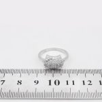 حلقه تک نگین نقره زنانه طرح کیتی - Image 4