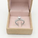 حلقه و پشت حلقه نقره زنانه طرح وحیدا - Image 3