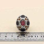 انگشتر چند سنگ نقره مردانه دست ساز طرح کمال - Image 4