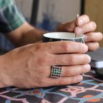 انگشتر چند سنگ نقره مردانه دست ساز طرح ایلیا - Image 3