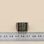 انگشتر چند سنگ نقره مردانه دست ساز طرح ایلیا - Image 5