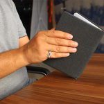 انگشتر چند سنگ نقره زنانه و مردانه دست ساز طرح پناه + حرز امام جواد (ع) - Image 3