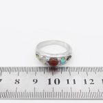 انگشتر چند سنگ نقره زنانه و مردانه دست ساز طرح پناه + حرز امام جواد (ع) - Image 5