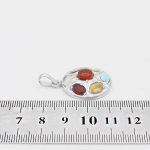 گردنبند چند سنگ نقره زنانه و مردانه طرح زمانه + حرز امام جواد (ع) - Image 4