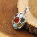 گردنبند چند سنگ نقره زنانه و مردانه طرح زمانه + حرز امام جواد (ع) - Image 2