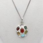 گردنبند چند سنگ نقره زنانه و مردانه طرح زمانه + حرز امام جواد (ع) - Image 3