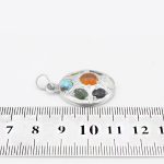 گردنبند چند سنگ نقره زنانه و مردانه طرح معنا + حرز امام جواد (ع) - Image 4