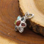 گردنبند چند سنگ نقره زنانه طرح نیلی + حرز امام جواد (ع) - Image 2