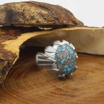 انگشتر فیروزه نیشابوری نقره مردانه دست ساز طرح پیام - Image 2