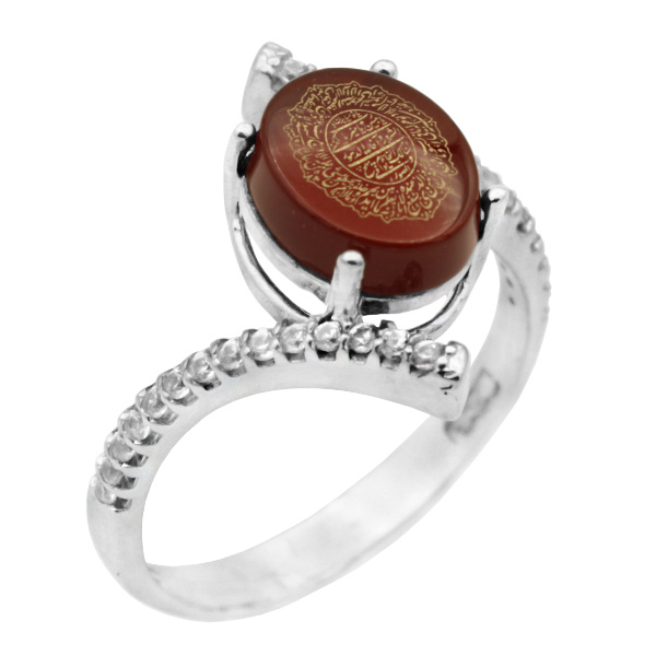 ۴-۱-۱۳۸۹ red-agate-faeze-ring(1) مدل انگشتر حرز امام جواد (ع) عقیق سرخ دخترانه شیک