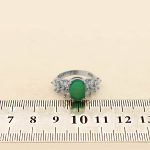 انگشتر عقیق سبز نقره زنانه طرح پرستو + حرز امام جواد (ع) + آیت الکرسی - Image 4