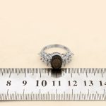 انگشتر عقیق مشکی نقره زنانه طرح پرستو + حرز امام جواد (ع) + آیت الکرسی - Image 4