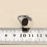 انگشتر عقیق مشکی نقره زنانه طرح فائزه + حرز امام جواد (ع) + آیت الکرسی - Image 4