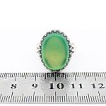 انگشتر عقیق سبز نقره مردانه و زنانه طرح ستار متوسط + حرز امام جواد (ع) + آیت الکرسی - Image 5