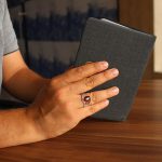 انگشتر عقیق سرخ یمنی نقره مردانه دست ساز طرح صدرا - Image 4