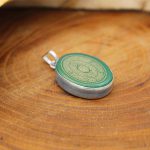 گردنبند عقیق سبز نقره زنانه و مردانه طرح اذکار متبرکه - Image 2