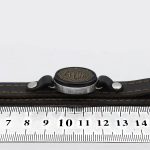 دستبند عقیق مشکی نقره چرم طبیعی مشکی دو لایه مردانه و زنانه طرح آیت الکرسی + حرز امام جواد (ع) - Image 2