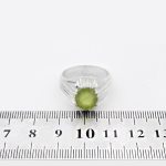 انگشتر زبرجد الماس تراش نقره مردانه دست ساز طرح کیارش - Image 5