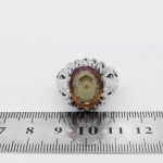 انگشتر الکساندریت الماس تراش نقره مردانه طرح اصفهان - Image 5